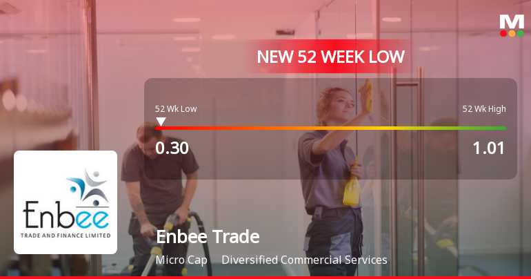 Enbee Trade & Finance Ltd Falls to 52-Week Low of Rs 0.3 as Sell-Off Deepens