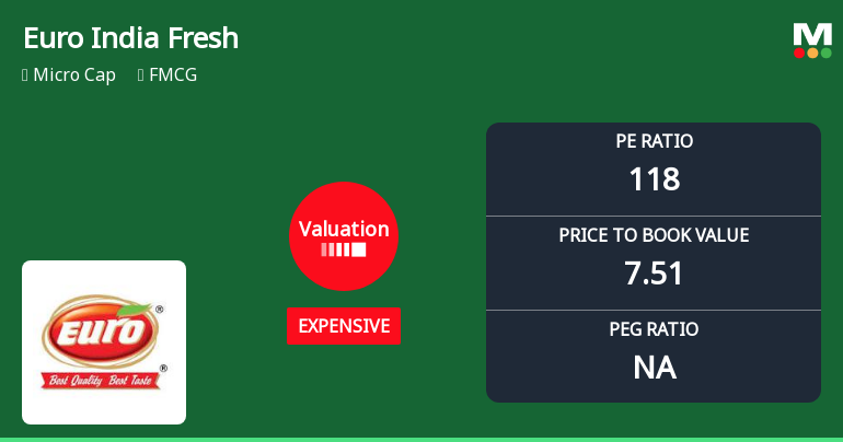 Euro India Fresh Foods Ltd Valuation Shifts Amidst Market Volatility