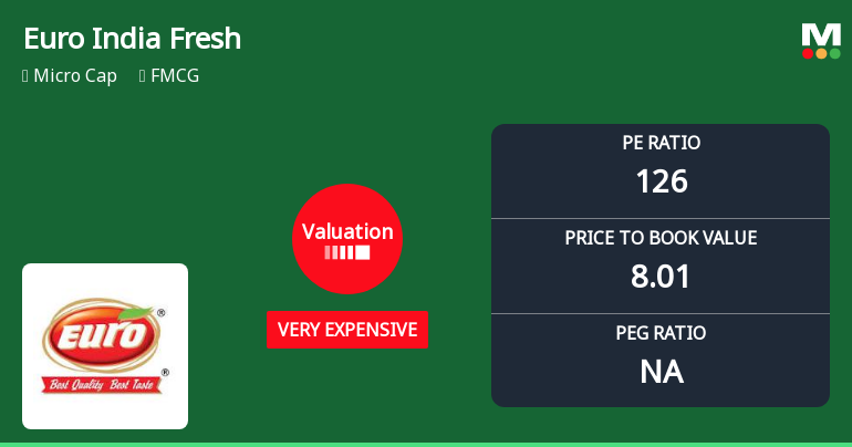 Euro India Fresh Foods Ltd Valuation Shifts Amidst Market Rally