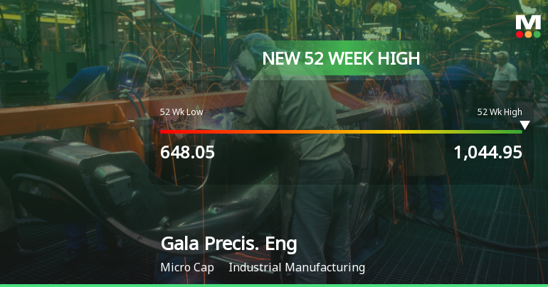 Broad-Based Technical Strength Lifts Gala Precision Engineering Ltd to 52-Week High of Rs 1043.7