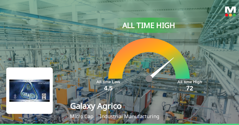 Galaxy Agrico Exports Ltd Hits All-Time High of Rs 72 as Momentum Builds Across Timeframes