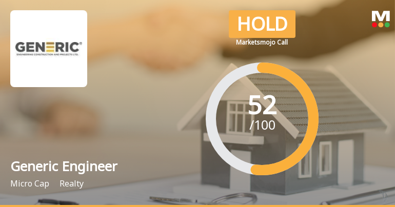 Generic Engineering Construction & Projects Ltd Upgraded to Hold on Mixed Financial and Technical Signals