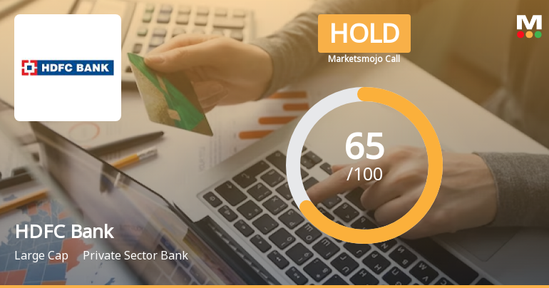 HDFC Bank Ltd. is Rated Hold by MarketsMOJO