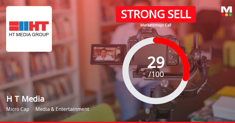 H T Media Ltd Downgraded to Strong Sell Amid Mixed Financial and Technical Signals
