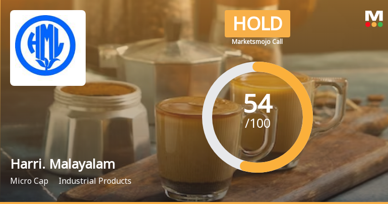 Harrisons Malayalam Ltd is Rated Hold by MarketsMOJO