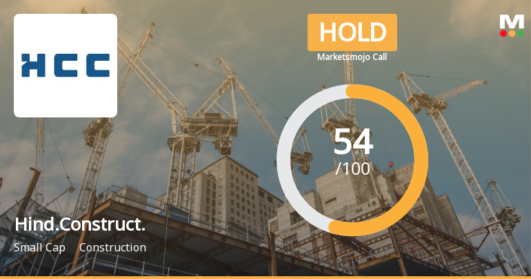 Hindustan Construction Company Ltd Upgraded to Hold on Technical and Valuation Improvements