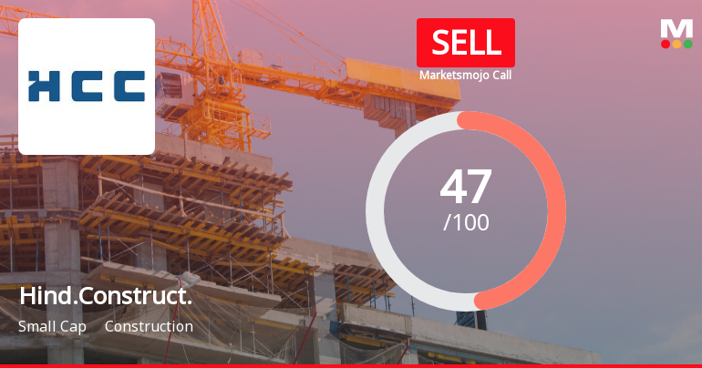 Hindustan Construction Company Ltd Downgraded to Sell Amid Weak Financials and Mixed Technicals