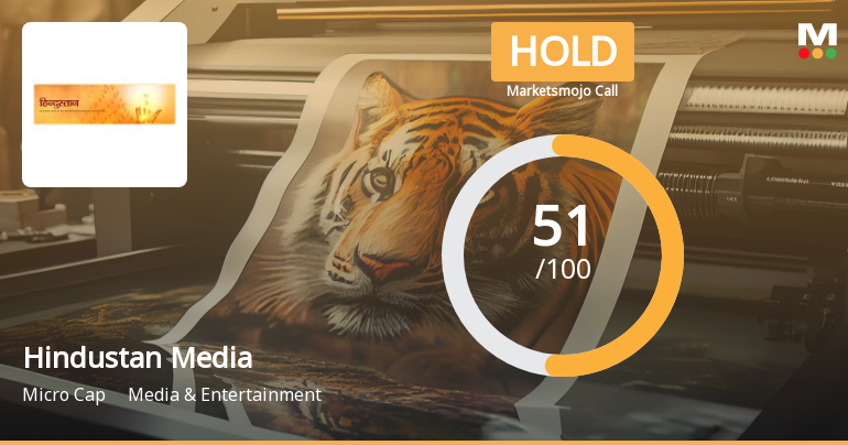 Hindustan Media Ventures Ltd is Rated Hold