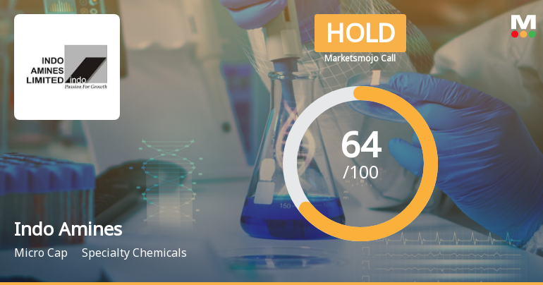 Indo Amines Ltd is Rated Hold by MarketsMOJO