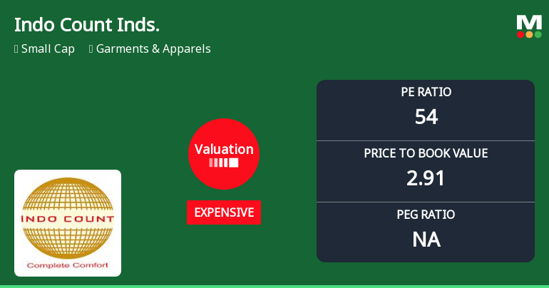Indo Count Industries Ltd Valuation Shifts Amid Strong Market Returns