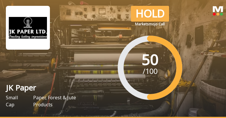 JK Paper Ltd is Rated Hold