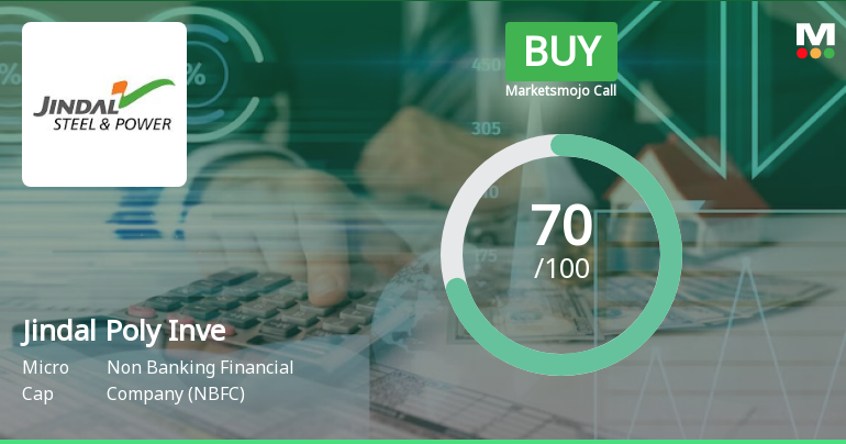 Jindal Poly Investment & Finance Company Ltd is Rated Buy