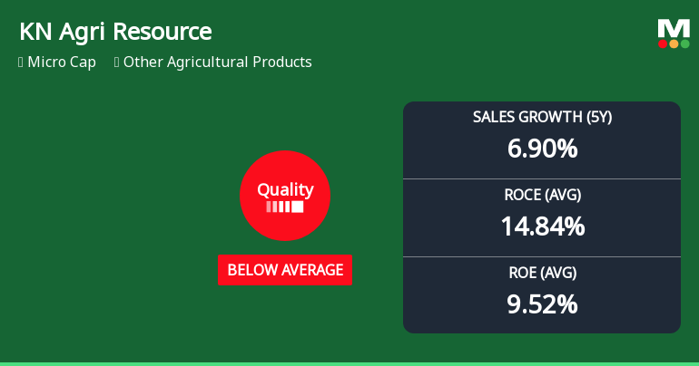 KN Agri Resources Ltd Downgraded to Strong Sell as Quality Parameters Deteriorate