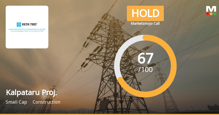 Kalpataru Projects International Ltd is Rated Hold