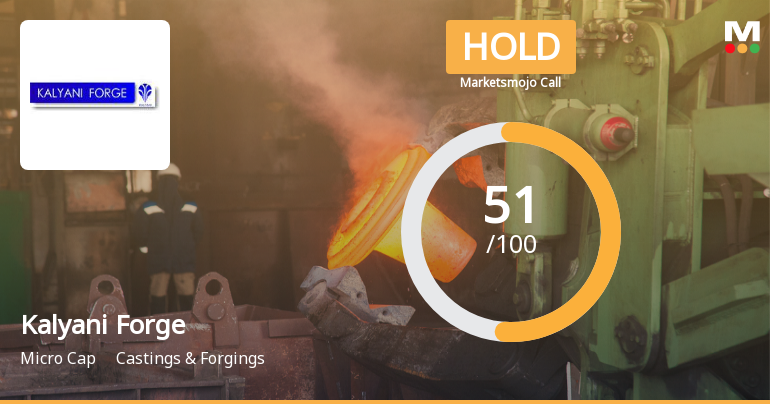 Kalyani Forge Ltd Upgraded to Hold as Financials and Valuation Improve
