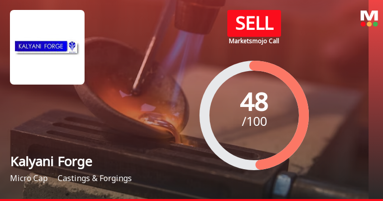 Kalyani Forge Ltd is Rated Sell by MarketsMOJO