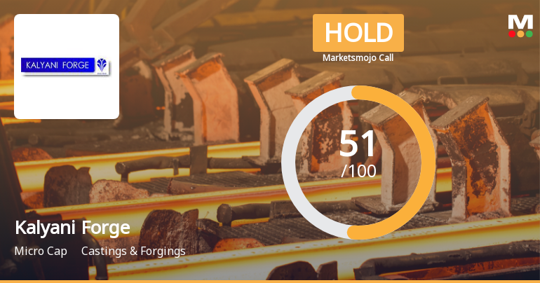 Kalyani Forge Ltd Upgraded to Hold on Improved Valuation and Financial Trends