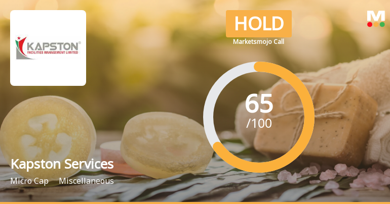 Kapston Services Ltd is Rated Hold by MarketsMOJO