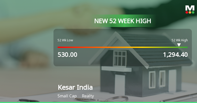 Broad-Based Technical Strength Lifts Kesar India Ltd to 52-Week High of Rs 1294.4