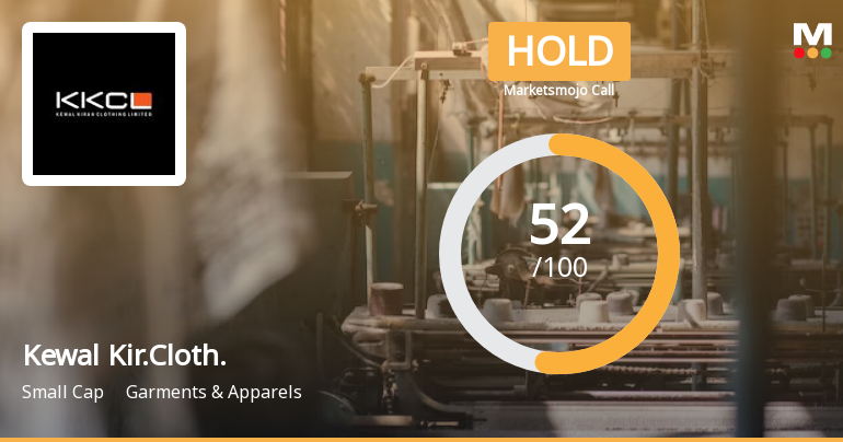 Kewal Kiran Clothing Ltd is Rated Hold by MarketsMOJO