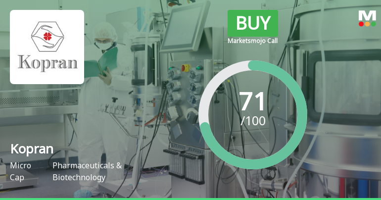 Kopran Ltd Upgraded to Buy: Technical and Financial Improvements Drive Positive Outlook