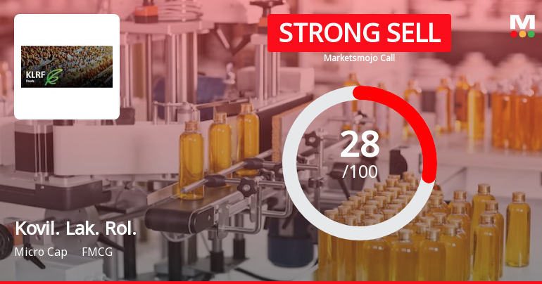 Kovilpatti Lakshmi Roller Flour Mills Ltd is Rated Strong Sell