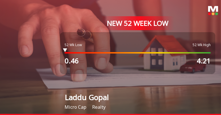 Laddu Gopal Online Services Ltd Falls to 52-Week Low of Rs 0.46 as Sell-Off Deepens