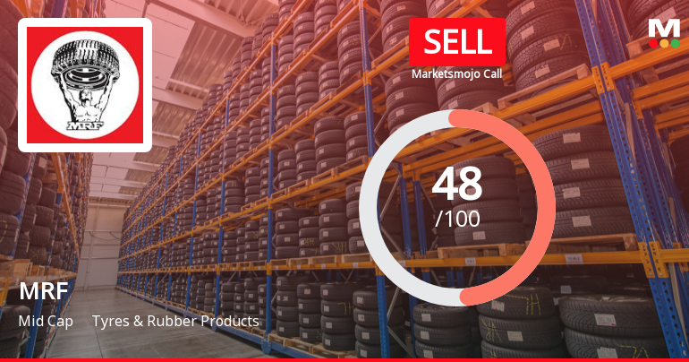 MRF Ltd. is Rated Sell by MarketsMOJO