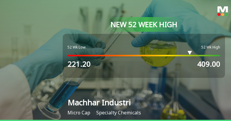 Broad-Based Technical Strength Lifts Machhar Industries Ltd to 52-Week High of Rs 409