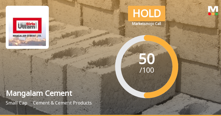 Mangalam Cement Ltd Upgraded to Hold on Attractive Valuation and Improved Financials