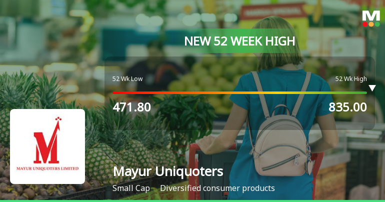 Broad-Based Technical Strength Lifts Mayur Uniquoters Ltd to 52-Week High of Rs 836