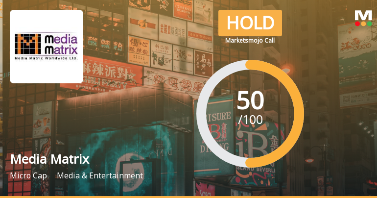 Media Matrix Worldwide Ltd Upgraded to Hold by MarketsMOJO on Improved Technicals and Financial Trends