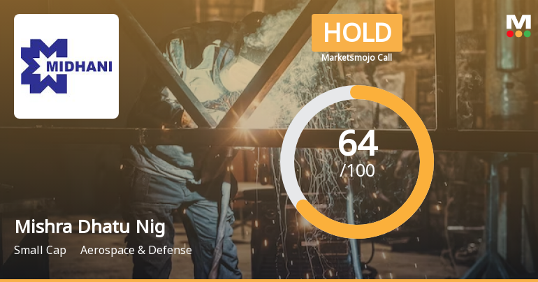 Mishra Dhatu Nigam Ltd is Rated Hold by MarketsMOJO