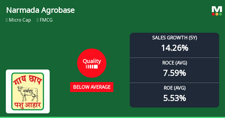 Narmada Agrobase Ltd Quality Grade Downgrade: A Detailed Analysis of Business Fundamentals