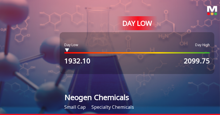 Neogen Chemicals Ltd Hits Intraday Low Amid Price Pressure on 17 Jun 2026