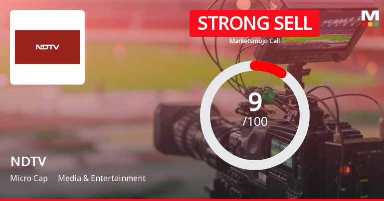 New Delhi Television Ltd is Rated Strong Sell