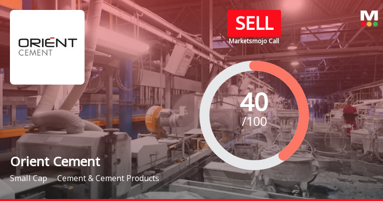 Orient Cement Ltd. is Rated Sell