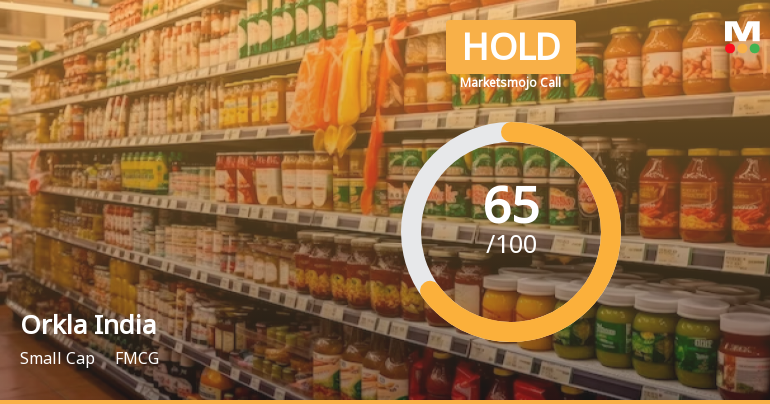 Orkla India Ltd is Rated Hold by MarketsMOJO
