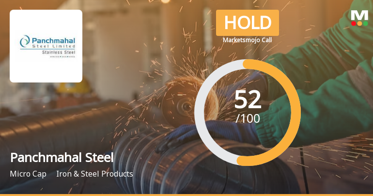 Panchmahal Steel Ltd is Rated Hold by MarketsMOJO