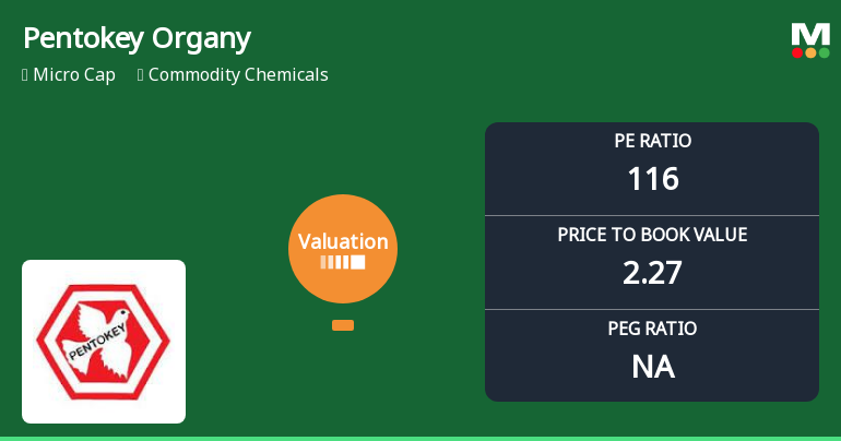 Valuation Shift Raises Concerns for Pentokey Organy (India) Ltd Amidst Sector Comparisons
