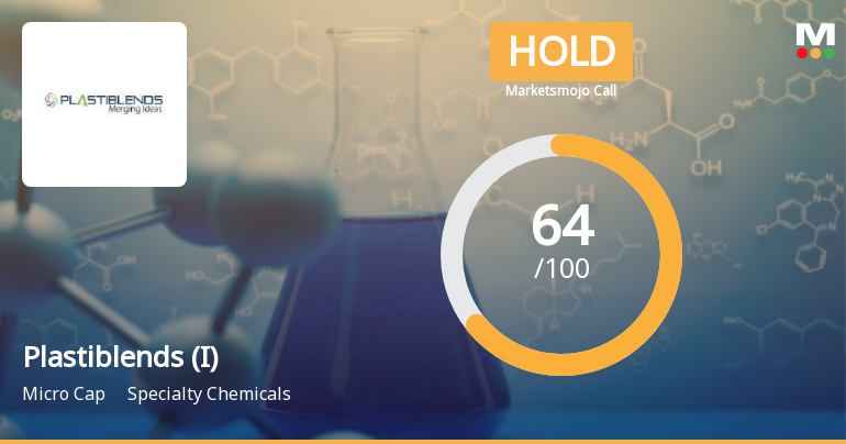Plastiblends India Ltd Upgraded to Hold on Improved Technicals and Financial Performance