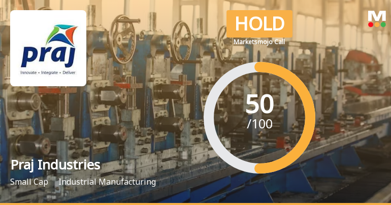 Praj Industries Ltd is Rated Hold by MarketsMOJO