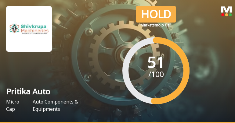 Pritika Auto Industries Ltd is Rated Hold by MarketsMOJO