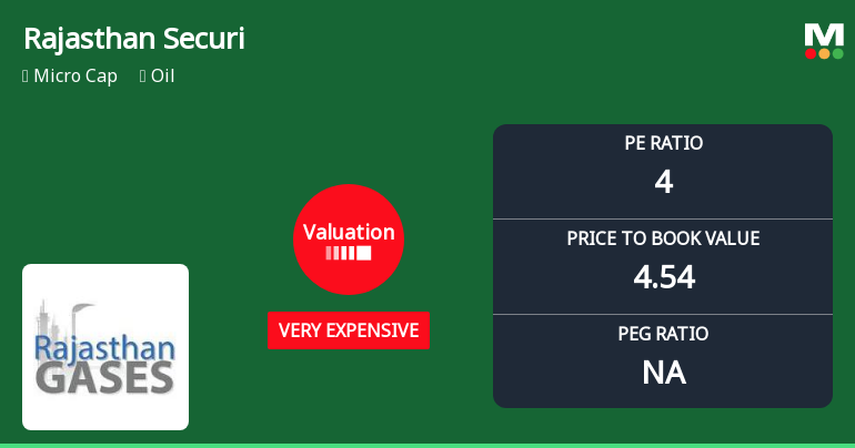 Rajasthan Securities Ltd Valuation Shifts Signal Price Attractiveness Concerns