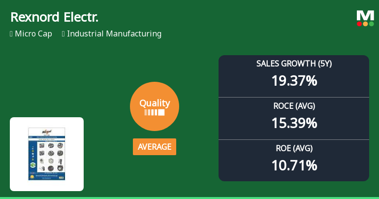 Rexnord Electronics & Controls Ltd: Quality Metrics Improve Amid Mixed Financial Performance