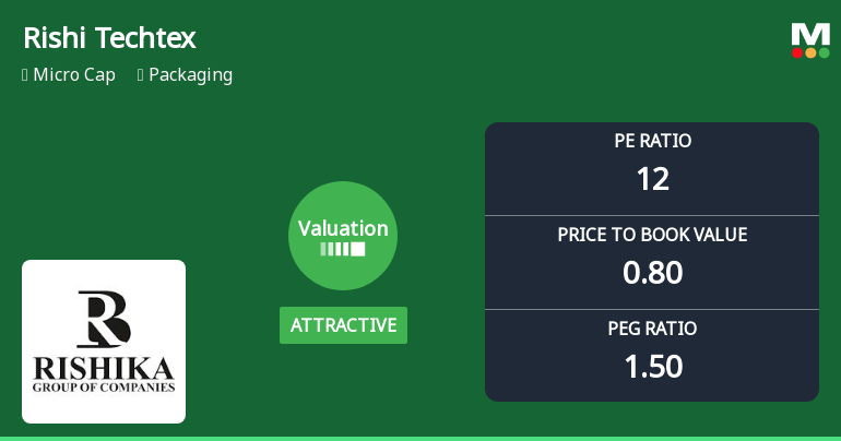 Rishi Techtex Ltd Valuation Shifts Signal Changing Price Attractiveness
