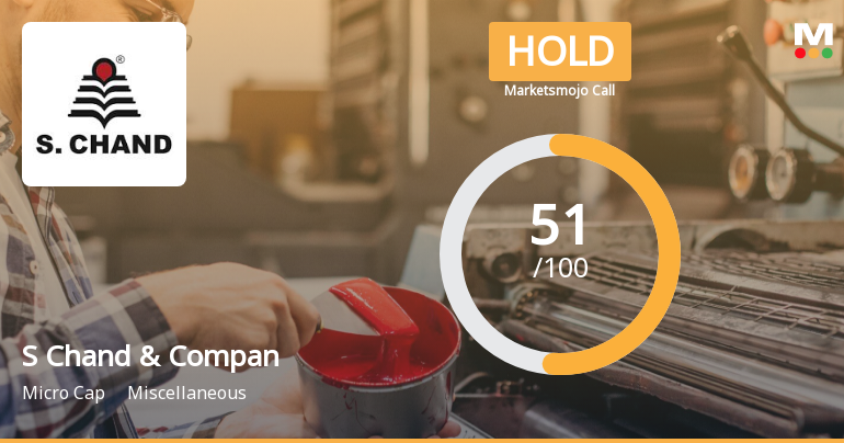 S Chand & Company Ltd is Rated Hold