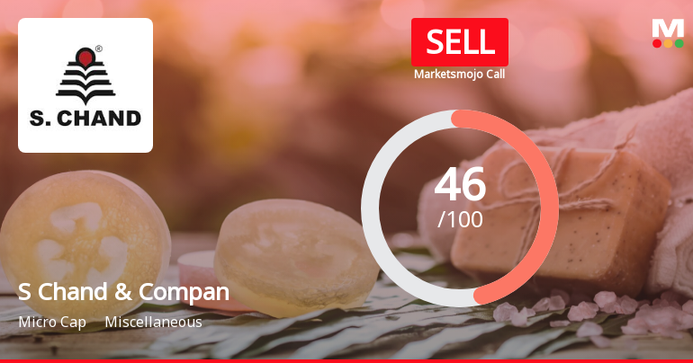 S Chand & Company Ltd Downgraded to Sell Amid Technical Weakness and Underperformance