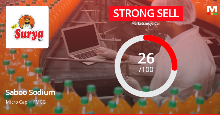 Saboo Sodium Chloro Ltd is Rated Strong Sell