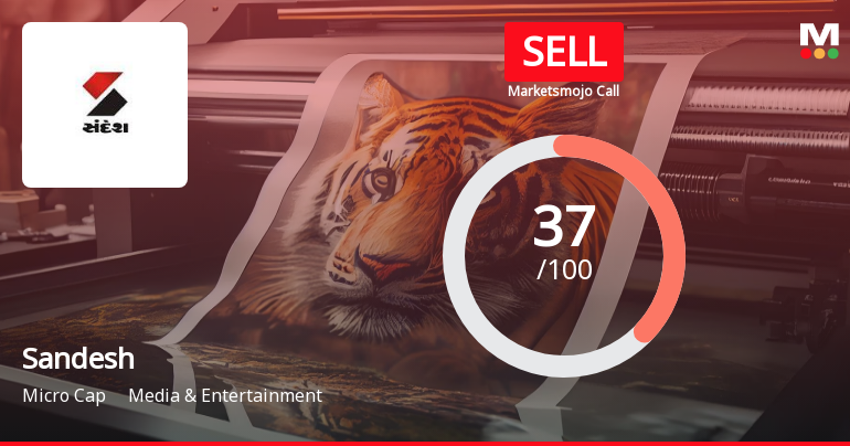 Sandesh Ltd. is Rated Sell by MarketsMOJO